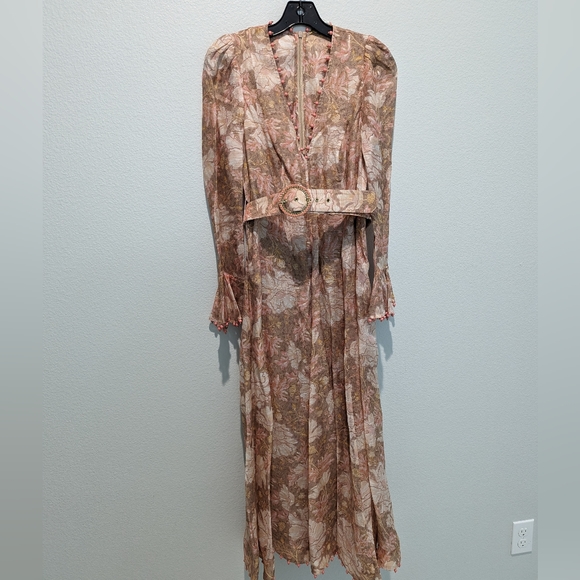 Zimmermann Kaleidoscope Belted Midi-Dress - Picture 5 of 10